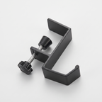 Deskstead Edge Hook, matte black steel under-desk hook
