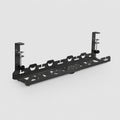 Deskstead Hook Mount Cable Tray in matte black steel
