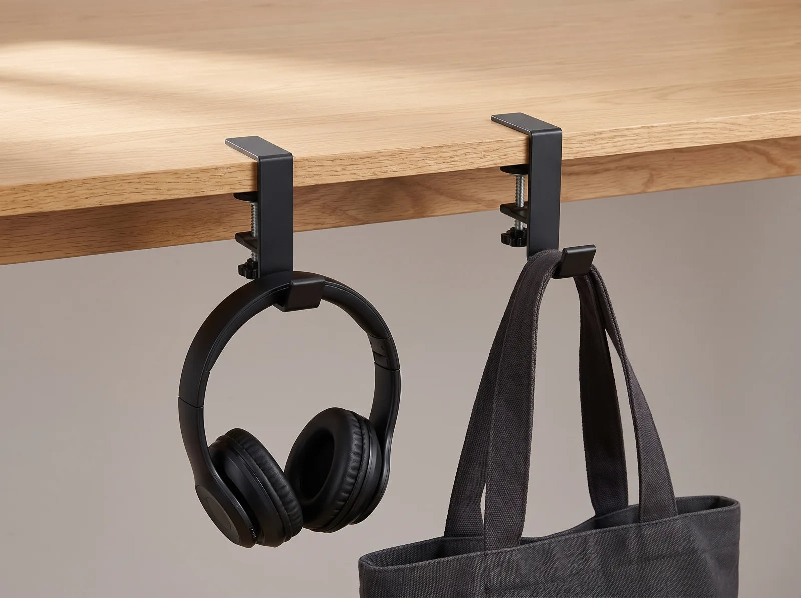 Clamp the hooks
