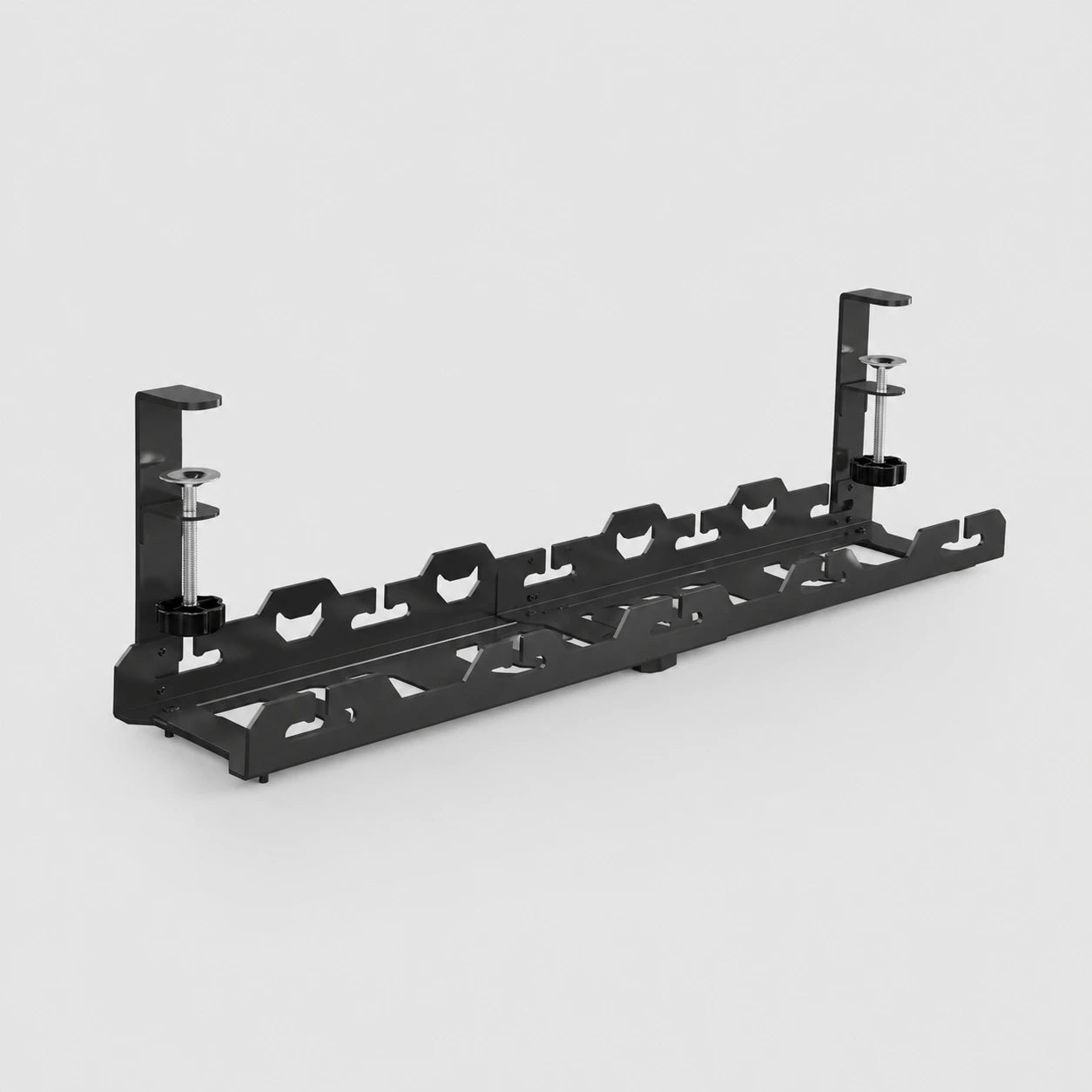 The edge of your desk is the mounting surface you already own.